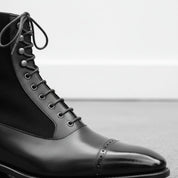 Handmade Men's Leather Suede Lace Up Brogue Dress Ankle Boots