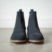 Men's Dark Gray Suede Chelsea Ankle Boots