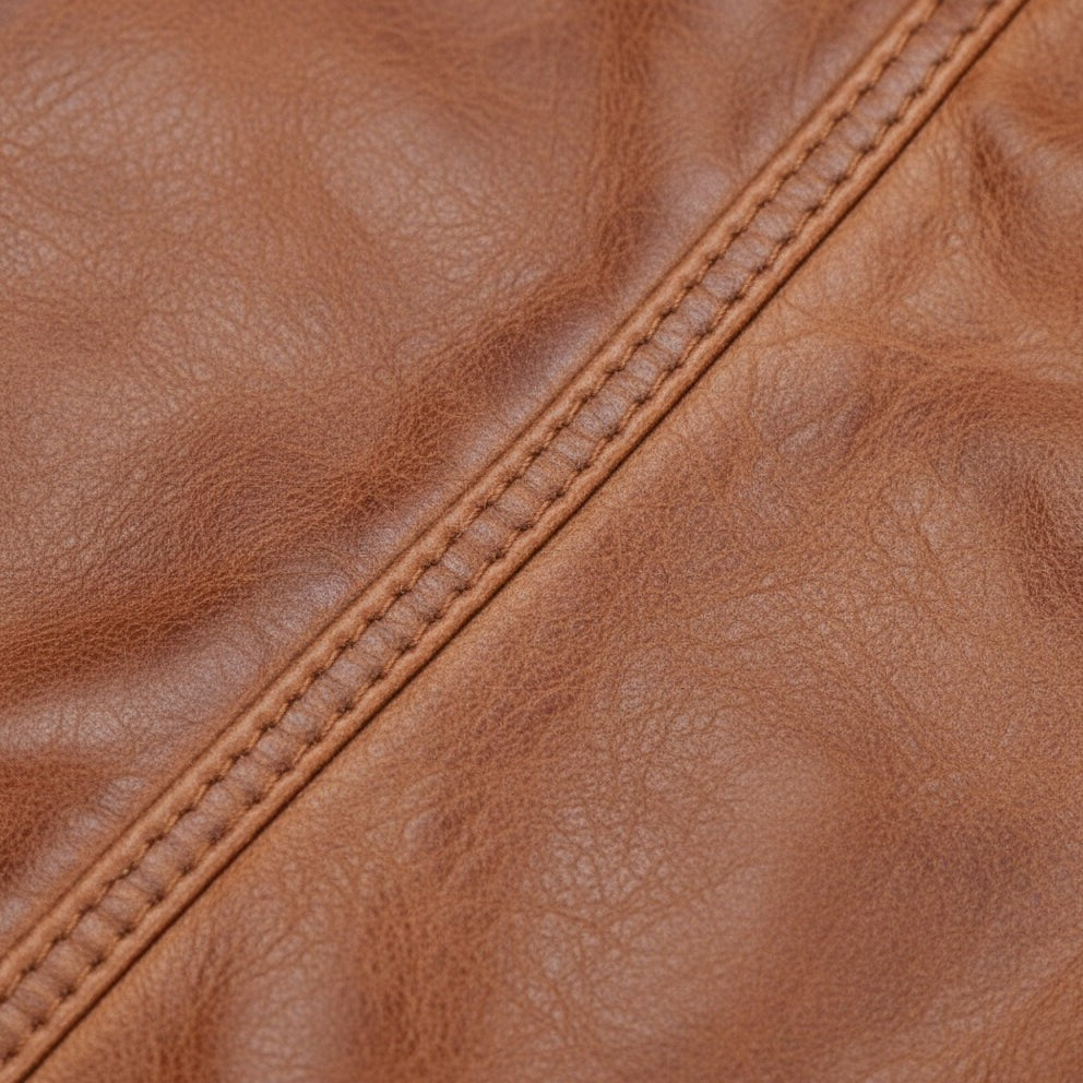 Men's Handmade Brown Leather Trucker Jacket, Men Tan Tan Genuine Leather Jacket