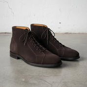 Handmade Men's Brown Suede Dress Boots, Men Brown Formal Boot, Ankle Boots