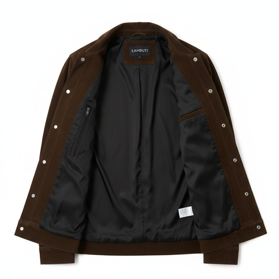 Men's Handmade Trucker Suede Jacket