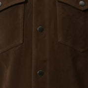 Men's Handmade Trucker Suede Jacket