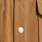 Men's Handmade Trucker Suede Jacket