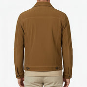 Men's Handmade Trucker Suede Jacket
