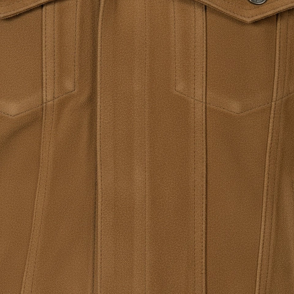 Men's Handmade Trucker Suede Jacket