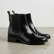 Women’s Handmade Black Leather Ankle Chelsea Boots