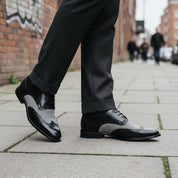 Handmade Men’s Two-Tone Wingtip Formal Dress Shoes
