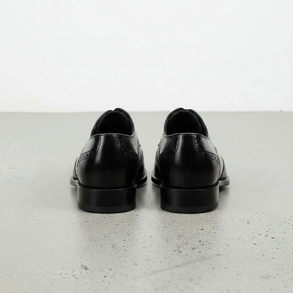 Handmade Men’s Two-Tone Wingtip Formal Dress Shoes