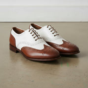 Handmade Men Spectators Dress Shoes, Men Wing Tip Brogue Casino Shoes