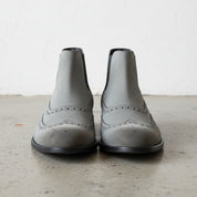 Men's Gray Suede Handmade Chelsea Boots