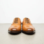 Handcrafted Men's Tan Oxford Dress Shoes