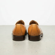 Handcrafted Men's Tan Oxford Dress Shoes