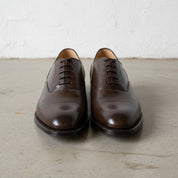 Handmade Dark Brown Leather Oxford Dress Shoes