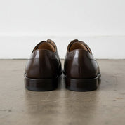 Handmade Dark Brown Leather Oxford Dress Shoes