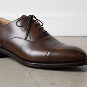 Handmade Dark Brown Leather Oxford Dress Shoes