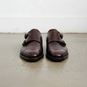 Handmade Brown Double Buckle Oxford Dress Shoes