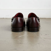 Handmade Brown Double Buckle Oxford Dress Shoes