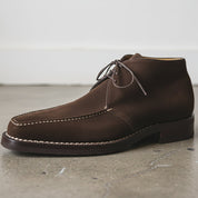 Handcrafted Men's Brown Suede Chukka Boots
