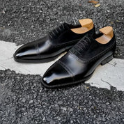 Handmade Mens Suede and Leather Shoes Men Leather Oxford Shoes, Men Shoes