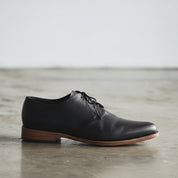 Handcrafted Tan Black Leather Dress Shoes for Men