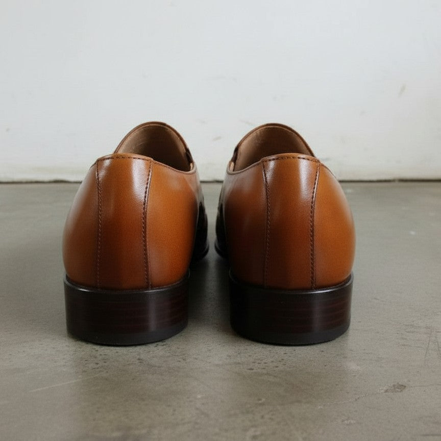 Handmade Casual Slip On Full Grain Leather Men's Moccasins