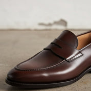 Handcrafted Leather Slip-on Moccasins, Dress shoes shoes for men