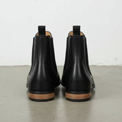 Women's Handmade Black Leather Chelsea Boots