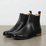 Women's Handmade Black Leather Chelsea Boots