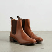 Women’s Handmade Brown Leather Ankle Chelsea Boots