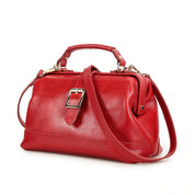 Women's Vintage Adjustable Strap Full-Grain Leather Crossbody Bag
