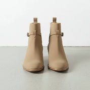 Handcrafted Beige Suede Ankle Boot for Men