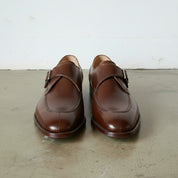 Men's Brown Monk Strap Leather Dress Shoes