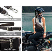 Women's Full Grain Leather Crossbody Fanny Pack, Premium Waist Bag
