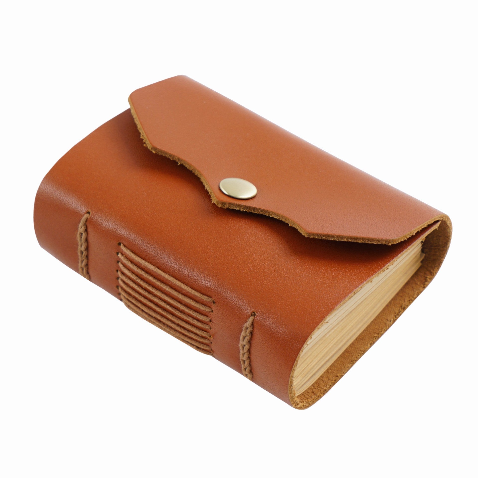 Brass Closure Full Grain Leather Journal Notebook Cover