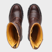 Men's Calf Leather Motorcycle Boots - Protective Moto Footwear
