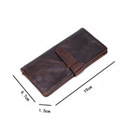 Handmade Unisex Distressed Full Grain Leather Continental Wallet