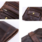 Handmade Unisex Distressed Full Grain Leather Continental Wallet