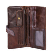Handmade Unisex Distressed Full Grain Leather Continental Wallet