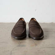 Handmade Men Brown Suede Leather Moccasins Loafer Slip-On Shoes