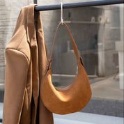 Women's Vintage Cowhide Suede Hobo Shoulder Bag