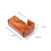 New Style Cowhide Full-Grain Leather Tissue Bag
