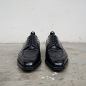 Handmade Mens Black Alligator Shoes, Men Crocodile Embossed Dress Shoes