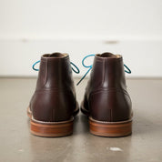 Men's Dark Brown Full-Grain Leather Chukka Ankle Boots