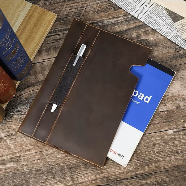 Handmade Crazy Horse Leather A5 Journal Bible Cover