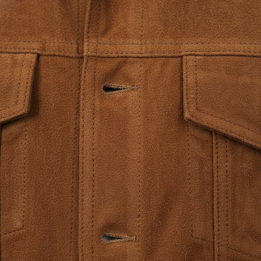 Men's Trucker Suede Jacket
