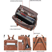 Women's Handcrafted Full-Grain Leather Travel Backpack