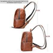Women's Handcrafted Full-Grain Leather Travel Backpack