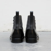 Handmade Two-tone Black & Gray Ankle Boots