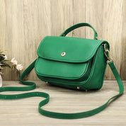 Women's Full Grain Leather Crossbody Bag,  Durable Shoulder Handbag