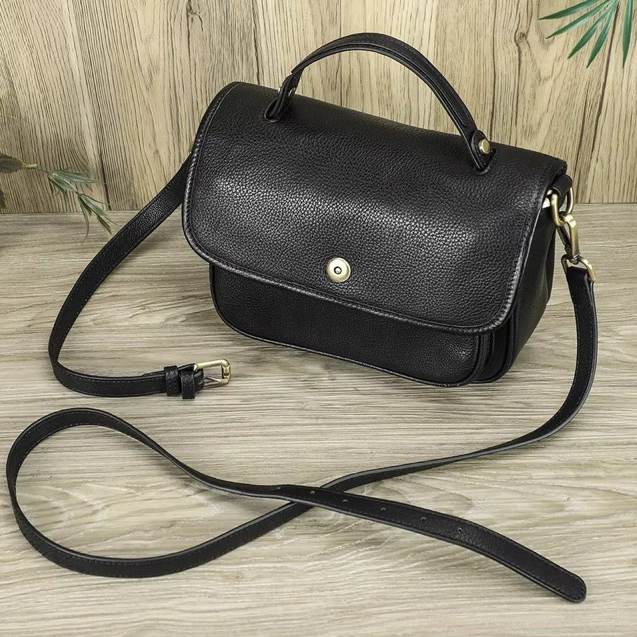 Women's Full Grain Leather Crossbody Bag,  Durable Shoulder Handbag